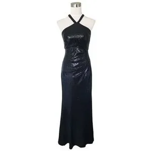 Vince Camuto Dresses Vince Camuto Halter Neck Sequin Gown